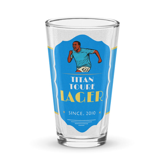 Titan Toure Pint Glass
