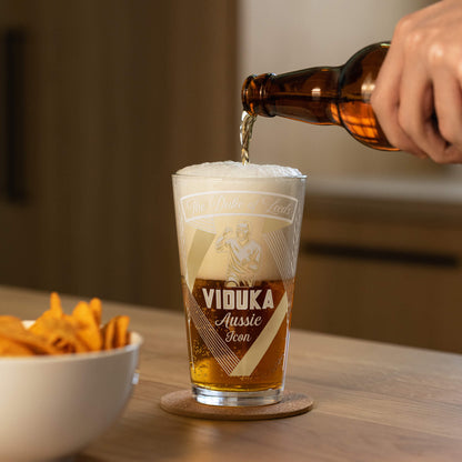 Viduka Leeds United Beer Glass